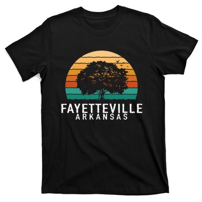 Fayetteville Vintage Sunset Arkansas Souvenir T-Shirt