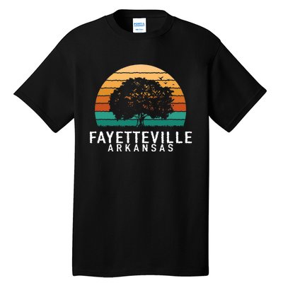 Fayetteville Vintage Sunset Arkansas Souvenir Tall T-Shirt