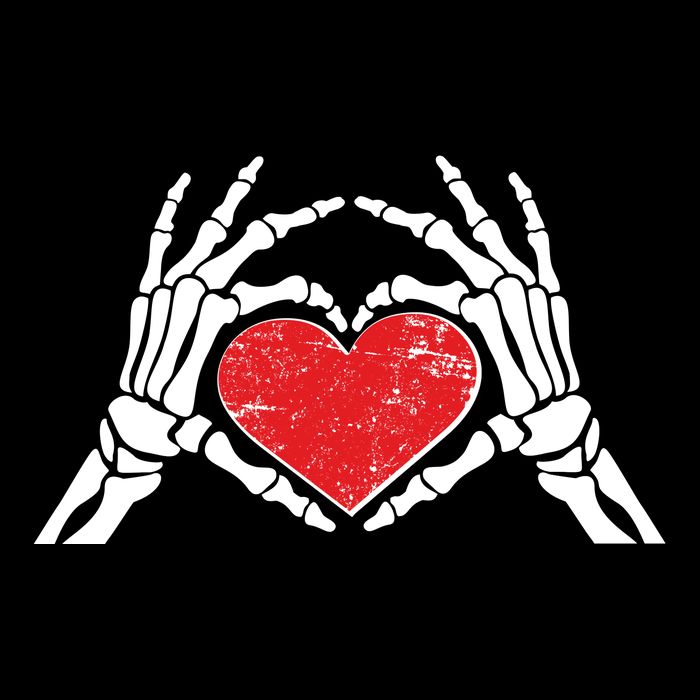 Funny Valentine Skeleton Bone Hands Heart Backpack