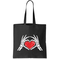 Funny Valentine Skeleton Bone Hands Heart Bag