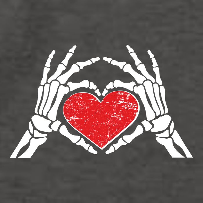 Funny Valentine Skeleton Bone Hands Heart Vector Backpack