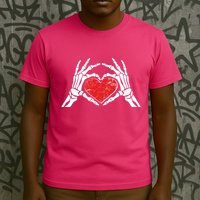 Funny Valentine Skeleton Bone Hands Heart T-Shirt