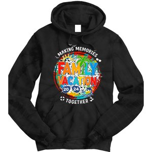 Family Vacation Summer Trip Making Memories Together Tie Dye Hoodie