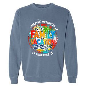 Family Vacation Summer Trip Making Memories Together Garment-Dyed Sweatshirt