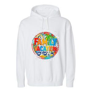 Family Vacation Summer Trip Making Memories Together Garment-Dyed Fleece Hoodie