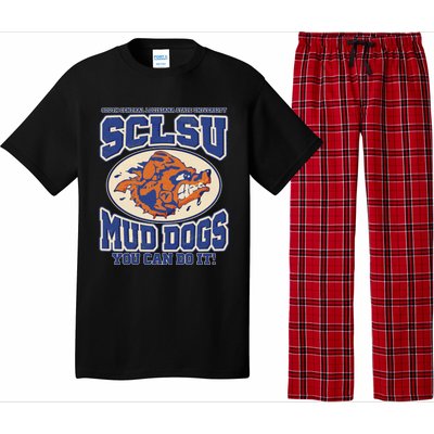 Funny Vintage SCLSU Mud Dogs Classic Football Pajama Set