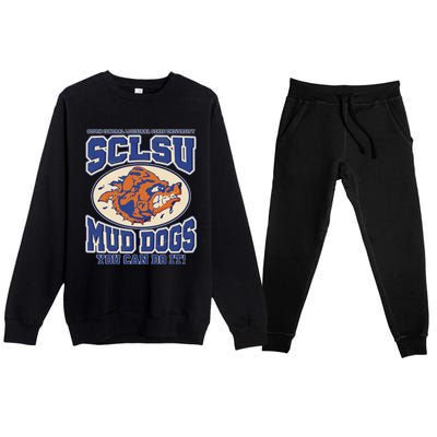 Funny Vintage SCLSU Mud Dogs Classic Football Premium Crewneck Sweatsuit Set