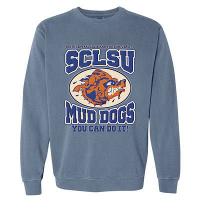 Funny Vintage SCLSU Mud Dogs Classic Football Garment-Dyed Sweatshirt