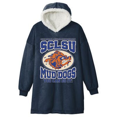 Funny Vintage SCLSU Mud Dogs Classic Football Hooded Wearable Blanket