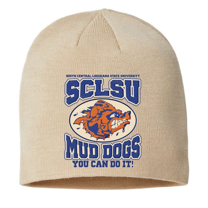 Funny Vintage SCLSU Mud Dogs Classic Football Sustainable Beanie