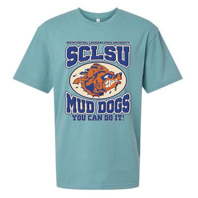 Funny Vintage SCLSU Mud Dogs Classic Football Sueded Cloud Jersey T-Shirt