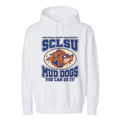 Funny Vintage SCLSU Mud Dogs Classic Football Garment-Dyed Fleece Hoodie