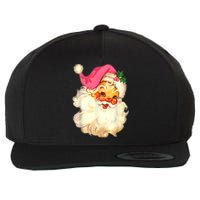 Funny Vintage Santa Claus Christmas Design Wool Snapback Cap