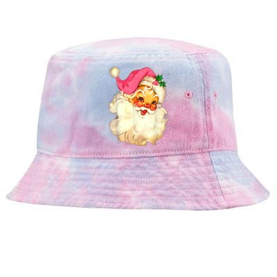 Funny Vintage Santa Claus Christmas Design Tie-Dyed Bucket Hat