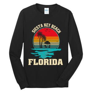 Family Vacation Siesta Key Beach Florida Palm Tree Tall Long Sleeve T-Shirt