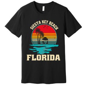 Family Vacation Siesta Key Beach Florida Palm Tree Premium T-Shirt