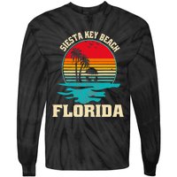 Family Vacation Siesta Key Beach Florida Palm Tree Tie-Dye Long Sleeve Shirt