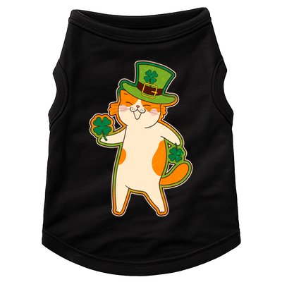 Funny Vintage St Patricks Day Leprechaun Shamrock Clover Cat Doggie Tank