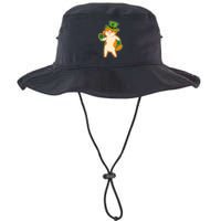 Funny Vintage St Patricks Day Leprechaun Shamrock Clover Cat Bucket Hat