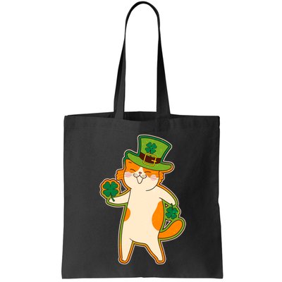 Funny Vintage St Patricks Day Leprechaun Shamrock Clover Cat Bag