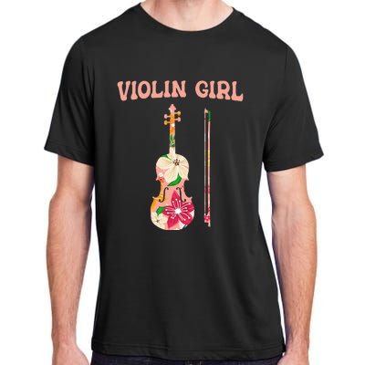 Funny Violin Stringed Musical Instrument Violin  Adult ChromaSoft Performance T-Shirt