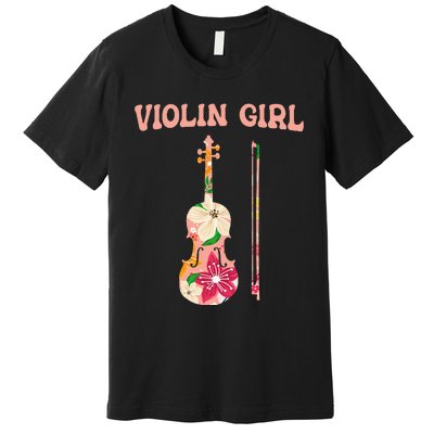 Funny Violin Stringed Musical Instrument Violin  Premium T-Shirt