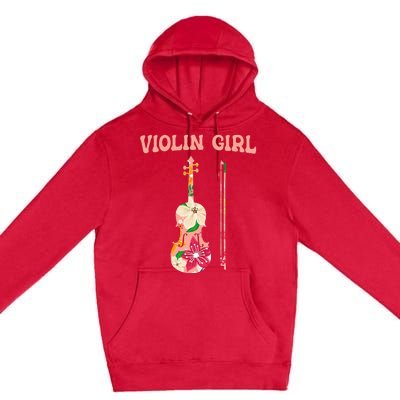 Funny Violin Stringed Musical Instrument Violin  Premium Pullover Hoodie