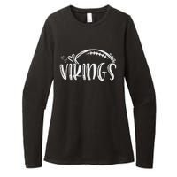 Football Vikings School Sports Fan Team Spirit Womens CVC Long Sleeve Shirt