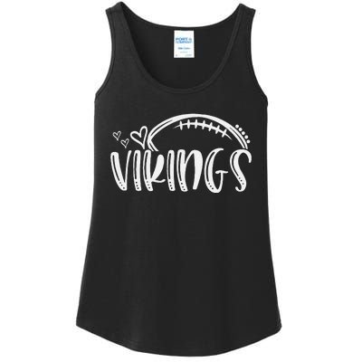 Football Vikings School Sports Fan Team Spirit Ladies Essential Tank