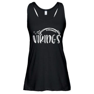 Football Vikings School Sports Fan Team Spirit Ladies Essential Flowy Tank