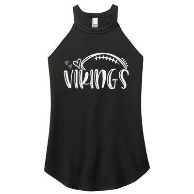 Football Vikings School Sports Fan Team Spirit Women's Perfect Tri Rocker Tank