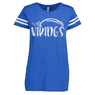 Football Vikings School Sports Fan Team Spirit Enza Ladies Jersey Football T-Shirt