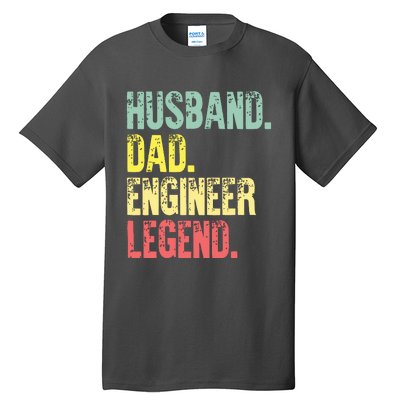 Funny Vintage Shirts Husband Dad Engineer Legend Retro Tall T-Shirt