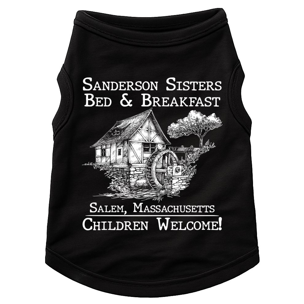 Funny Vintage Sanderson Sisters Bed And Breakfast Doggie Tank