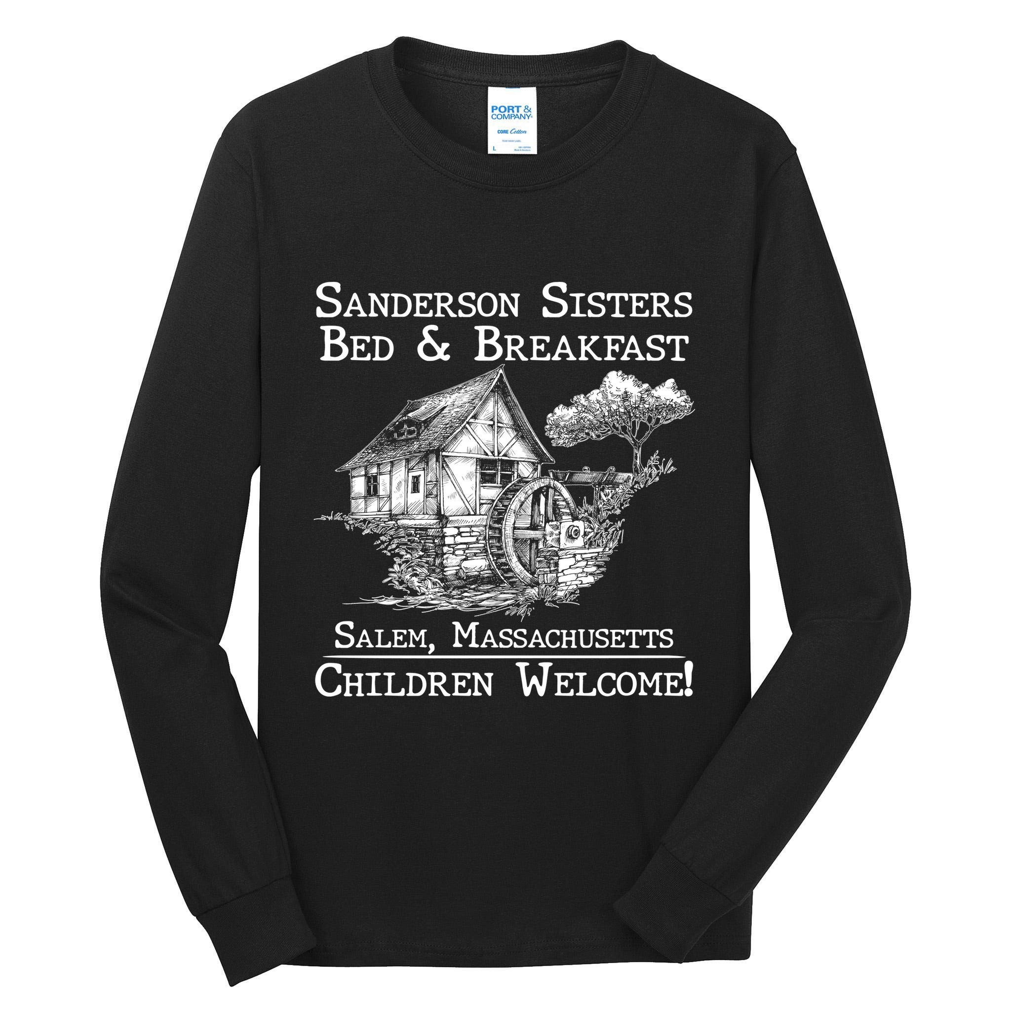 Funny Vintage Sanderson Sisters Bed And Breakfast Tall Long Sleeve T-Shirt