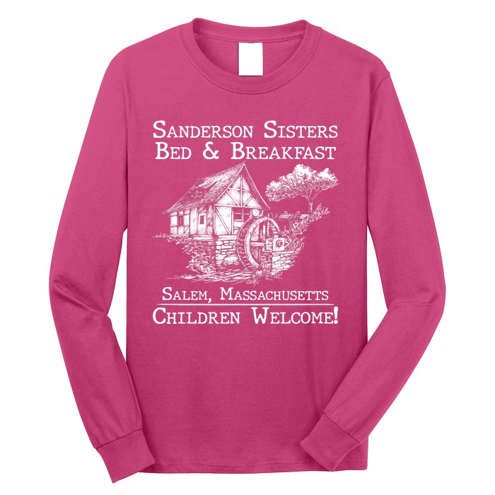 Funny Vintage Sanderson Sisters Bed And Breakfast Long Sleeve Shirt