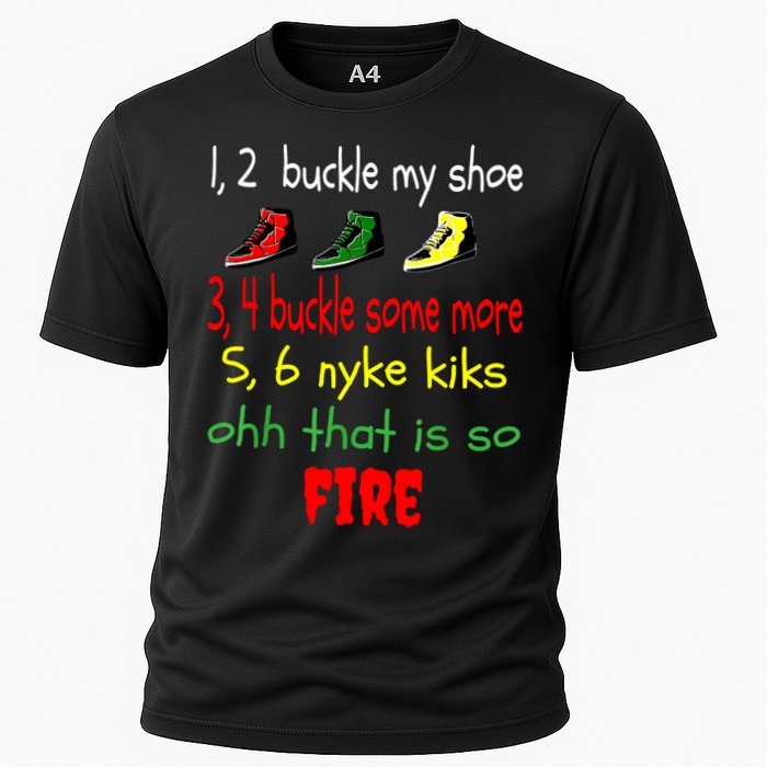 Funny Viral Song 1 2 Buckle My Shoe Cooling Performance Crew T-Shirt