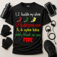 Funny Viral Song 1 2 Buckle My Shoe Cooling Performance Crew T-Shirt
