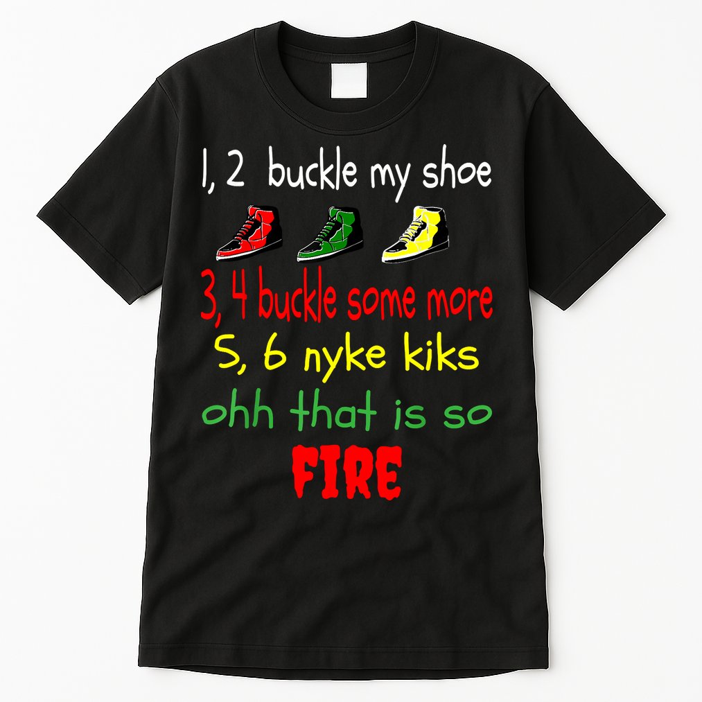 Funny Viral Song 1 2 Buckle My Shoe Tall T-Shirt