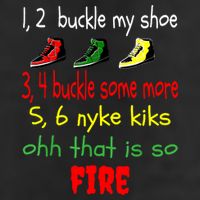 Funny Viral Song 1 2 Buckle My Shoe Large Microfiber Waffle Golf Towel