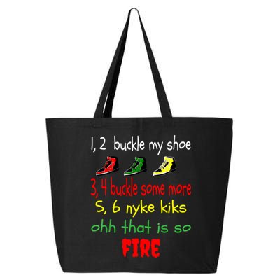 Funny Viral Song 1 2 Buckle My Shoe 25L Jumbo Tote