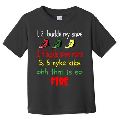Funny Viral Song 1 2 Buckle My Shoe Toddler T-Shirt