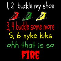 Funny Viral Song 1 2 Buckle My Shoe Cropped Pullover Crew