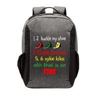 Funny Viral Song 1 2 Buckle My Shoe Vector Backpack