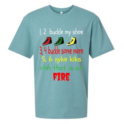 Funny Viral Song 1 2 Buckle My Shoe Sueded Cloud Jersey T-Shirt