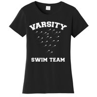 funny Varsity Swim Team Swimming Sperm Women's T-Shirt