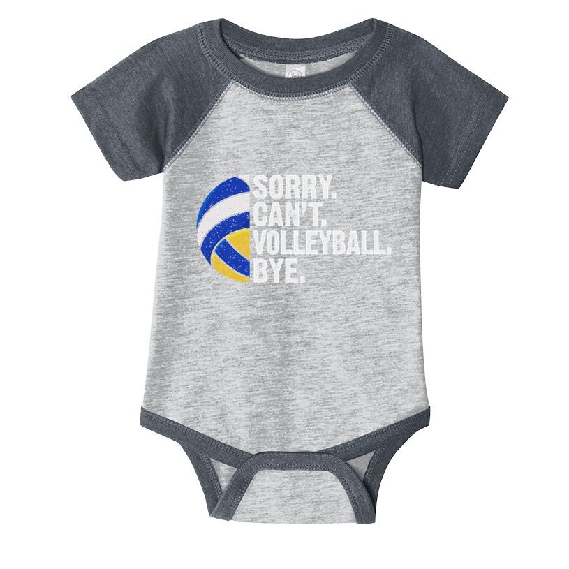 Funny Volleyball Sorry Cant Volleyball Bye Volleyball Lover Infant Baby Jersey Bodysuit