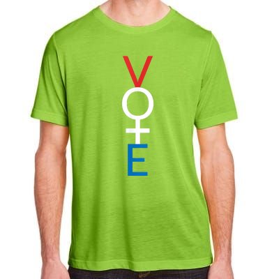 Feminist Vote Shirt Red White Blue Voting Election Adult ChromaSoft Performance T-Shirt