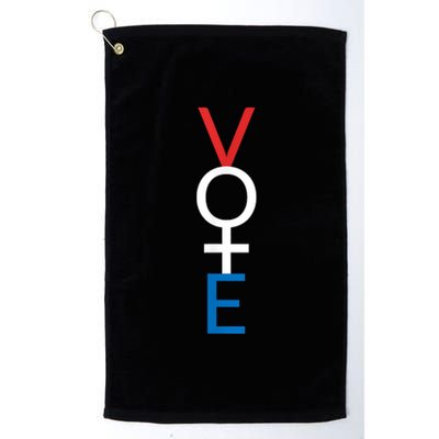 Feminist Vote Shirt Red White Blue Voting Election Platinum Collection Golf Towel