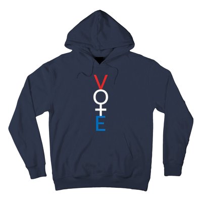 Feminist Vote Shirt Red White Blue Voting Election Hoodie